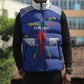 Custom Central African Republic Football Sleeveless Puffer Jacket Go Champions