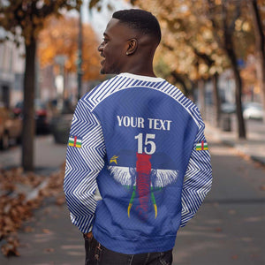 Afro Central African Republic Football Custom Sweatshirt Go Champions - African Pride