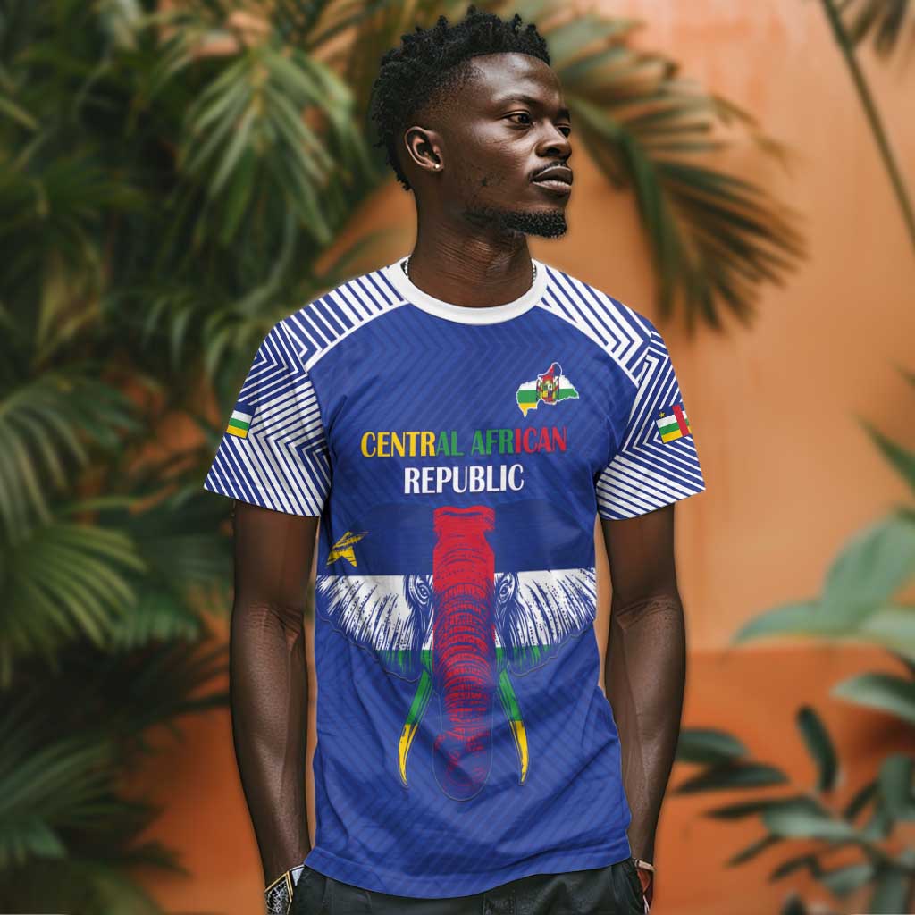Afro Central African Republic Football Custom T shirt Go Champions - African Pride