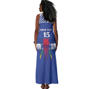 Afro Central African Republic Football Custom Tank Maxi Dress Go Champions - African Pride