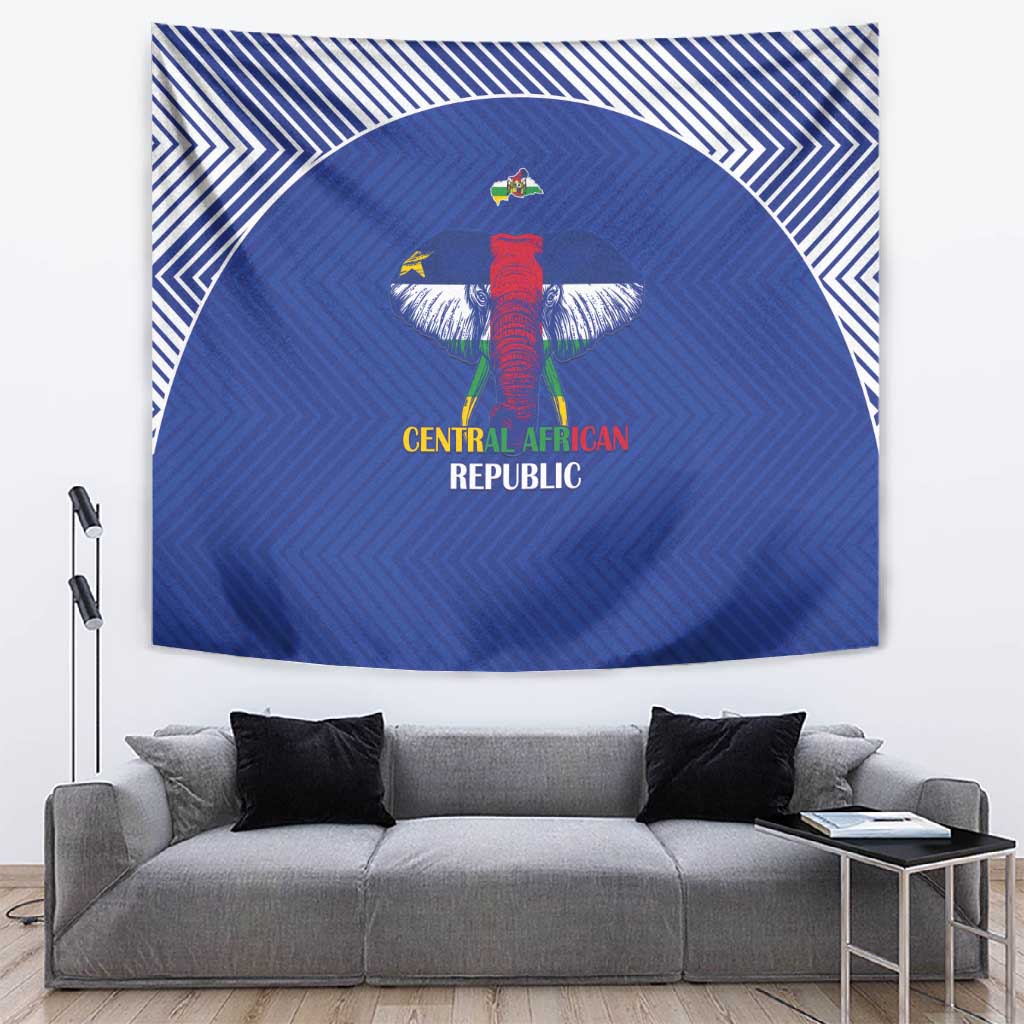 Afro Central African Republic Football Tapestry Go Champions - African Pride
