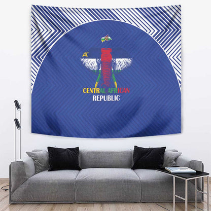 Afro Central African Republic Football Tapestry Go Champions - African Pride