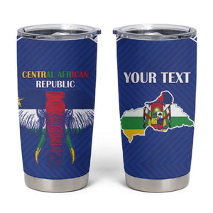 Afro Central African Republic Football Custom Tumbler Cup Go Champions - African Pride