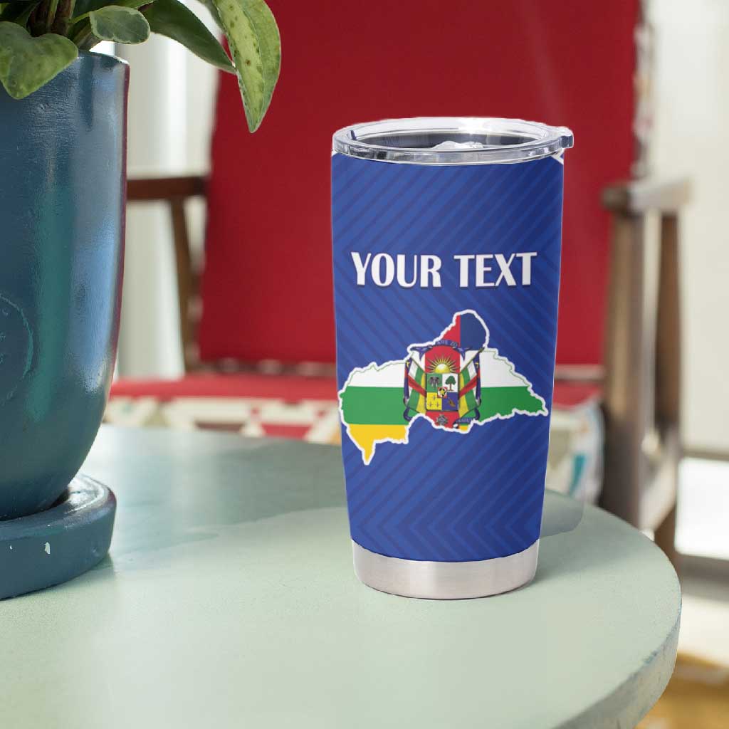 Afro Central African Republic Football Custom Tumbler Cup Go Champions - African Pride