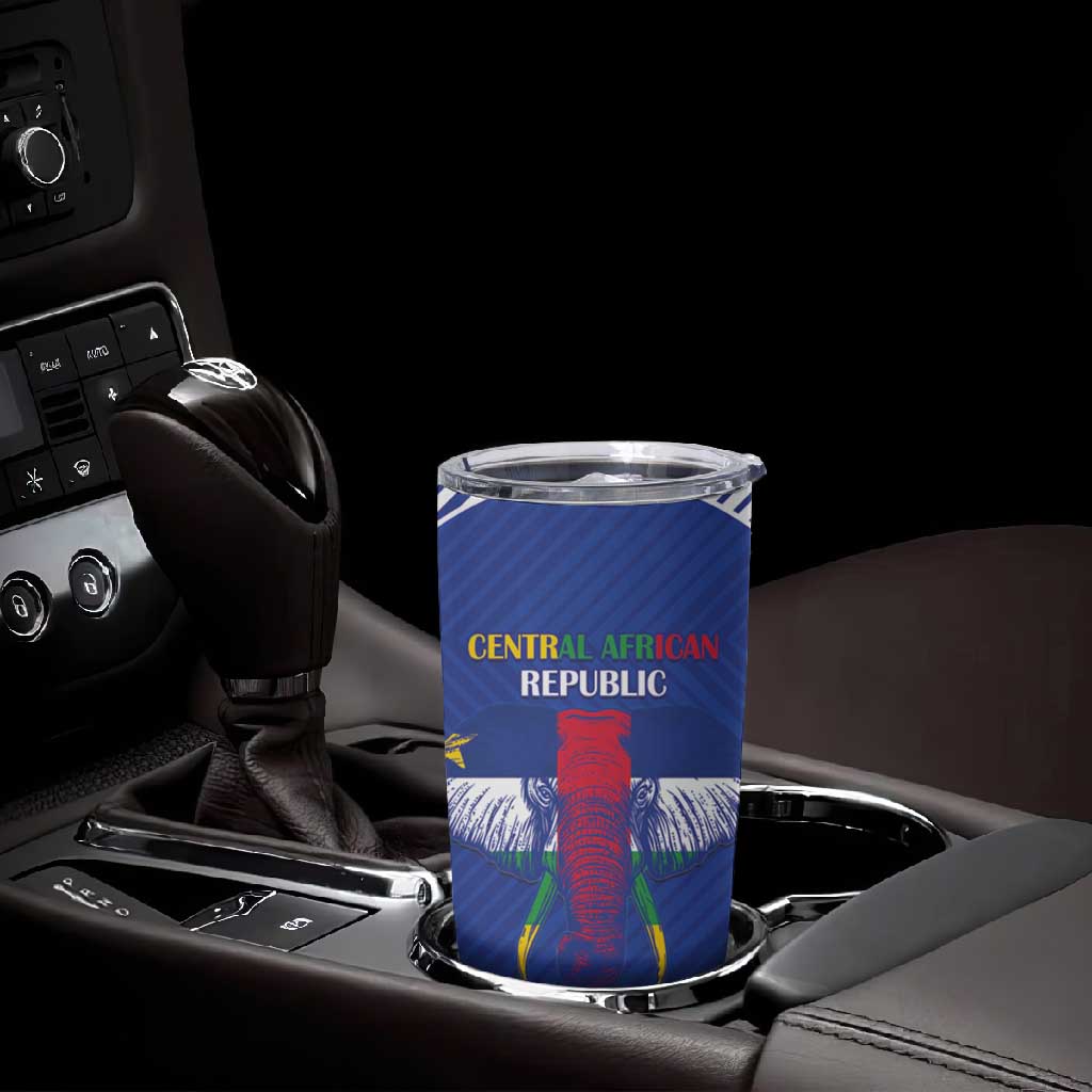 Afro Central African Republic Football Custom Tumbler Cup Go Champions - African Pride