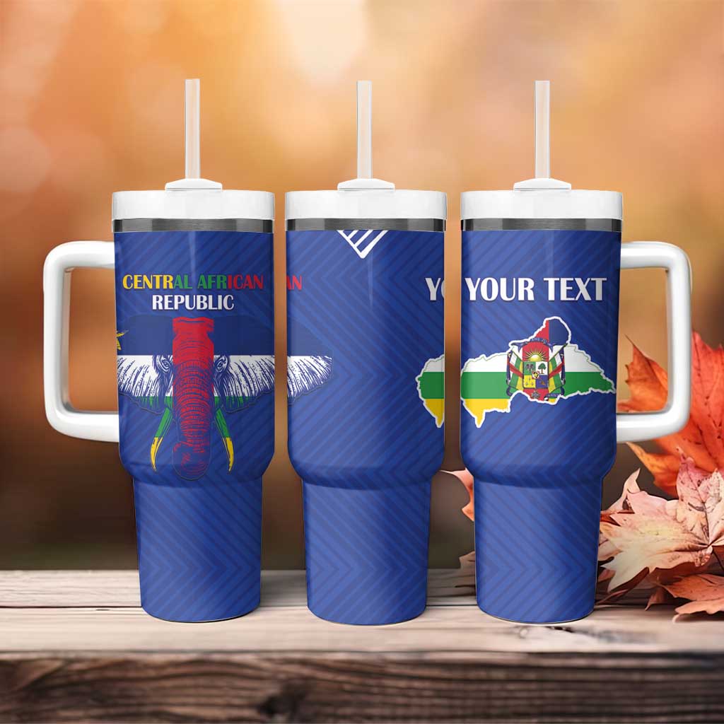 Afro Central African Republic Football Custom Tumbler With Handle Go Champions - African Pride