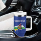 Afro Central African Republic Football Custom Tumbler With Handle Go Champions - African Pride