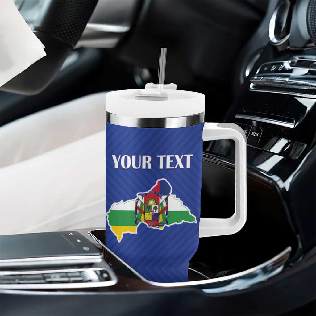 Afro Central African Republic Football Custom Tumbler With Handle Go Champions - African Pride