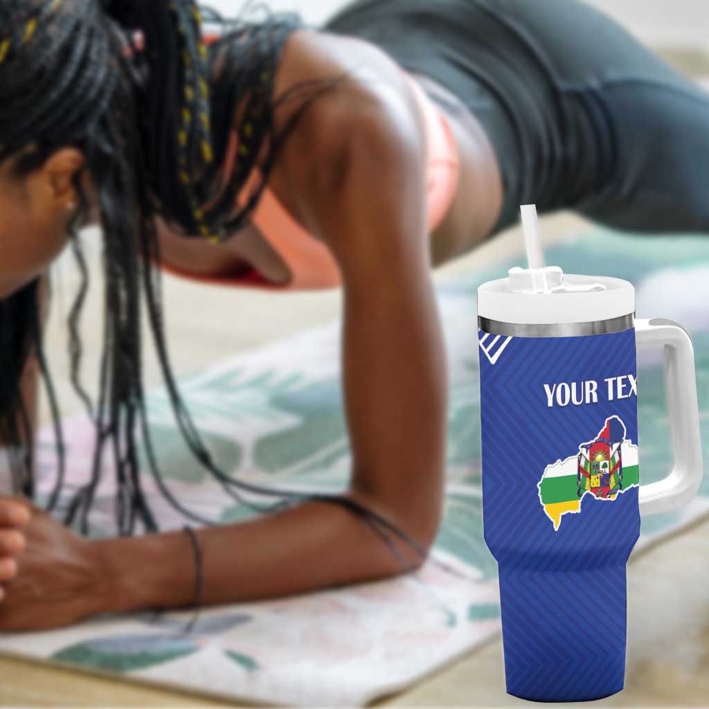 Afro Central African Republic Football Custom Tumbler With Handle Go Champions - African Pride