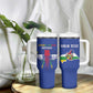 Afro Central African Republic Football Custom Tumbler With Handle Go Champions - African Pride