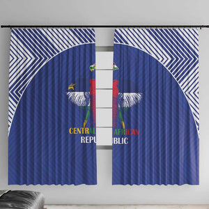 Afro Central African Republic Football Window Curtain Go Champions - African Pride