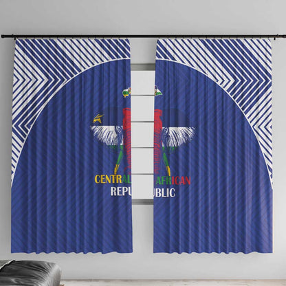Afro Central African Republic Football Window Curtain Go Champions - African Pride