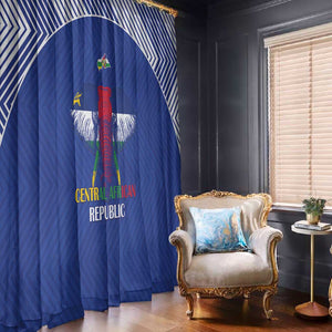 Afro Central African Republic Football Window Curtain Go Champions - African Pride