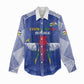 Afro Central African Republic Football Custom Women Casual Shirt Go Champions - African Pride