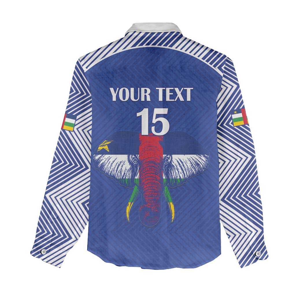 Afro Central African Republic Football Custom Women Casual Shirt Go Champions - African Pride