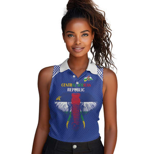 Afro Central African Republic Football Custom Women Sleeveless Polo Shirt Go Champions - African Pride