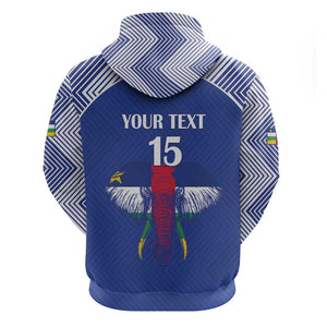 Afro Central African Republic Football Custom Zip Hoodie Go Champions - African Pride