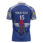 Custom Central African Republic Football Zipper Polo Shirt Go Champions