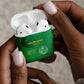 Mauritania Football AirPods Case Coat Of Arms With Islamic Pattern