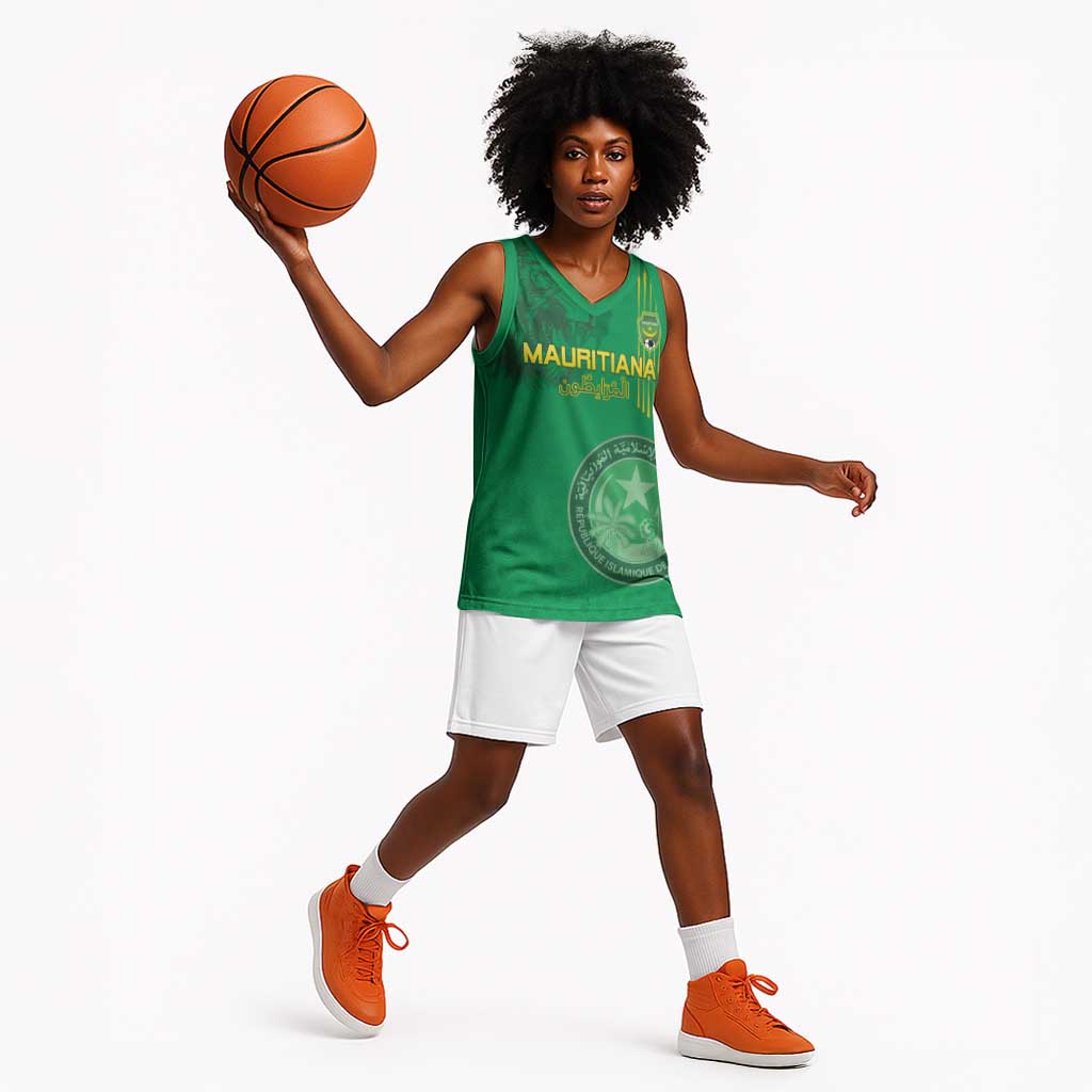 Afro Mauritania Football Custom Basketball Jersey Go Al-Murabitun - African Pride