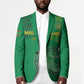 Custom Mauritania Football Blazer Coat Of Arms With Islamic Pattern