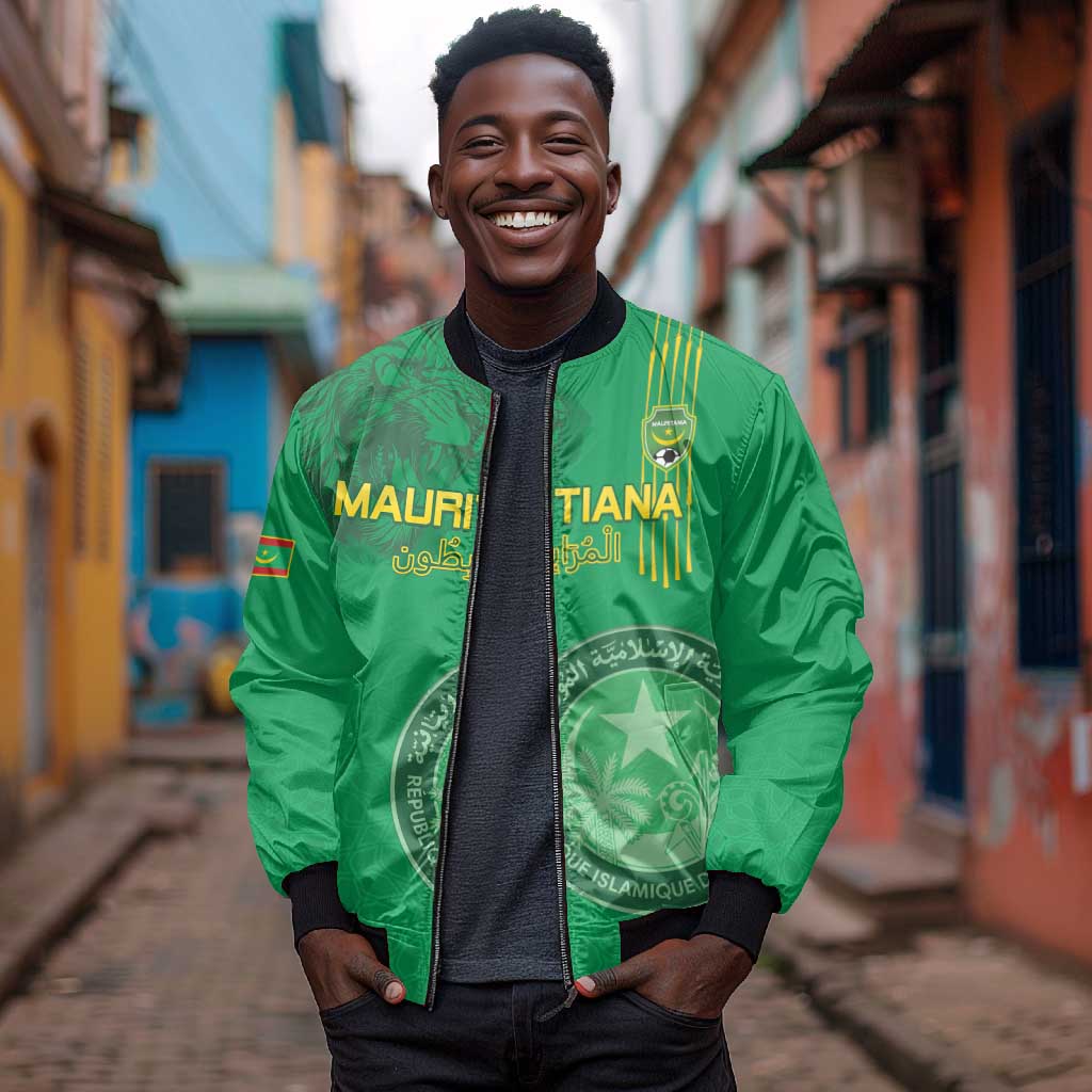 Afro Mauritania Football Custom Bomber Jacket Go Al-Murabitun - African Pride