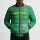 Custom Mauritania Football Bomber Puffer Jacket Coat Of Arms With Islamic Pattern