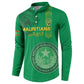 Custom Mauritania Football Button Sweatshirt Coat Of Arms With Islamic Pattern