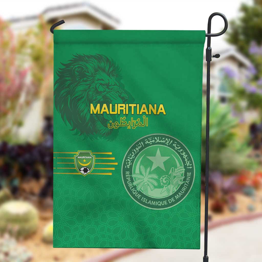 Afro Mauritania Football Garden Flag Go Al-Murabitun - African Pride