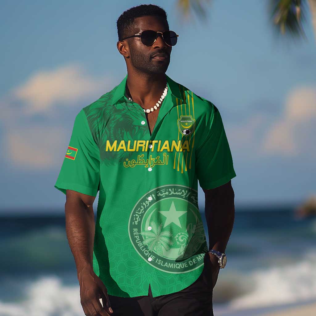 Afro Mauritania Football Custom Hawaiian Shirt Go Al-Murabitun - African Pride
