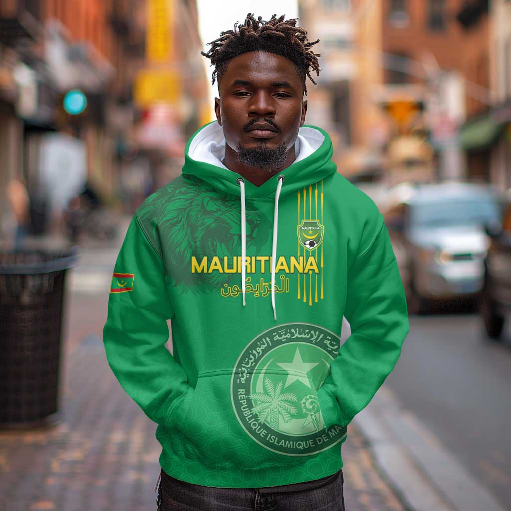 Afro Mauritania Football Custom Hoodie Go Al-Murabitun - African Pride