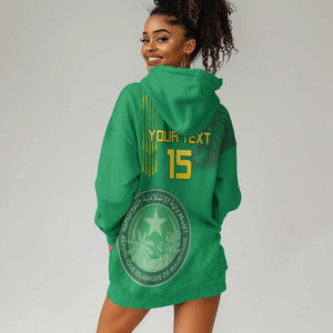 Afro Mauritania Football Custom Hoodie Dress Go Al-Murabitun - African Pride