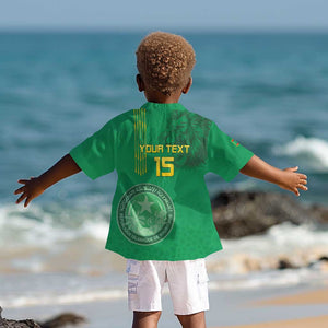 Afro Mauritania Football Custom Kid Hawaiian Shirt Go Al-Murabitun - African Pride