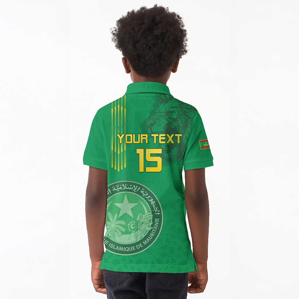 Afro Mauritania Football Custom Kid Polo Shirt Go Al-Murabitun - African Pride