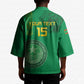 Custom Mauritania Football Kimono Coat Of Arms With Islamic Pattern