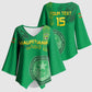 Custom Mauritania Football Kimono Sleeve Blouse Coat Of Arms With Islamic Pattern
