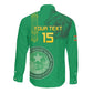 Afro Mauritania Football Custom Long Sleeve Button Shirt Go Al-Murabitun - African Pride