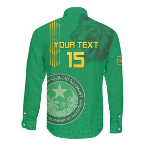 Afro Mauritania Football Custom Long Sleeve Button Shirt Go Al-Murabitun - African Pride