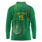 Afro Mauritania Football Custom Long Sleeve Polo Shirt Go Al-Murabitun - African Pride