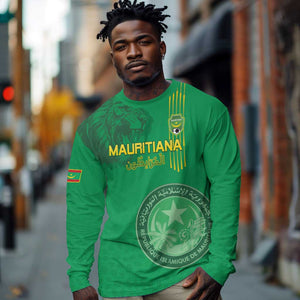 Afro Mauritania Football Custom Long Sleeve Shirt Go Al-Murabitun - African Pride