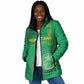 Custom Mauritania Football Padded Jacket Coat Of Arms With Islamic Pattern