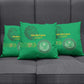 Mauritania Football Pillow Cover Coat Of Arms With Islamic Pattern