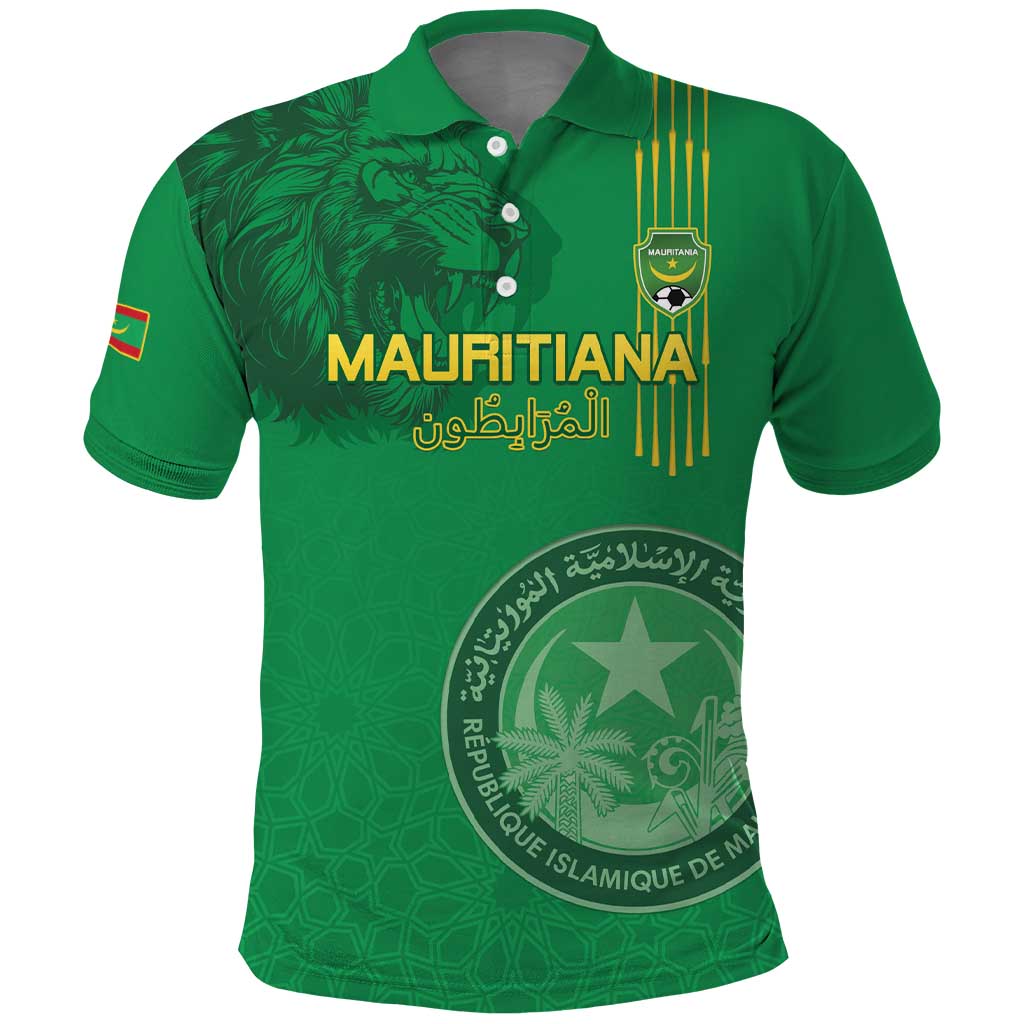 Afro Mauritania Football Custom Polo Shirt Go Al-Murabitun - African Pride