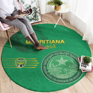 Afro Mauritania Football Round Carpet Go Al-Murabitun - African Pride