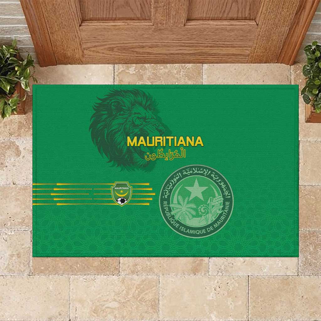 Afro Mauritania Football Rubber Doormat Go Al-Murabitun - African Pride
