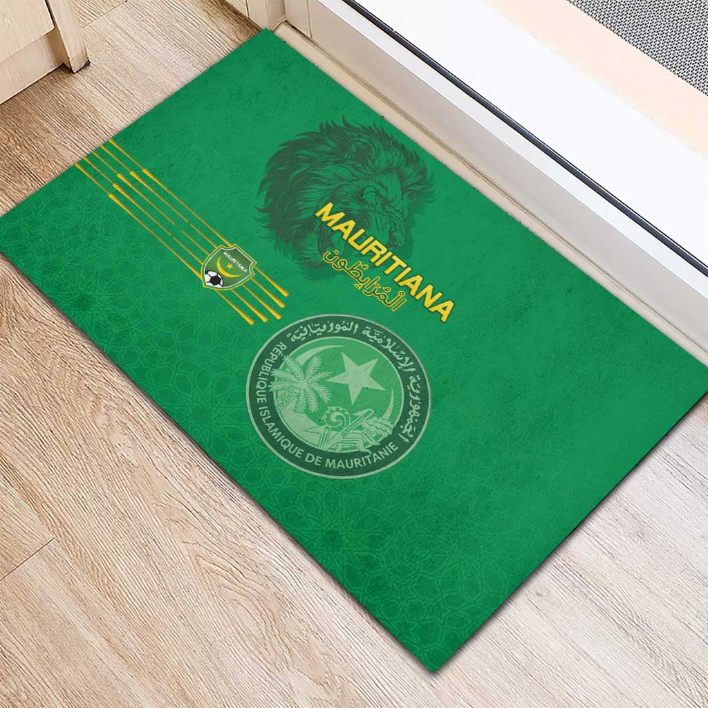 Afro Mauritania Football Rubber Doormat Go Al-Murabitun - African Pride