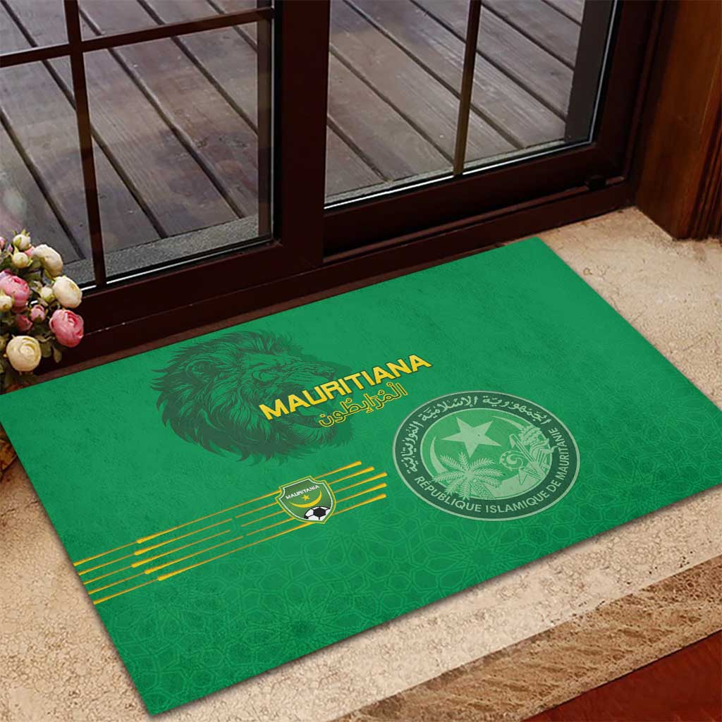 Afro Mauritania Football Rubber Doormat Go Al-Murabitun - African Pride