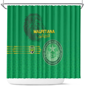 Afro Mauritania Football Shower Curtain Go Al-Murabitun - African Pride