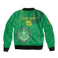 Afro Mauritania Football Custom Sleeve Zip Bomber Jacket Go Al-Murabitun - African Pride