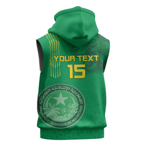 Afro Mauritania Football Custom Sleeveless Hoodie Go Al-Murabitun - African Pride